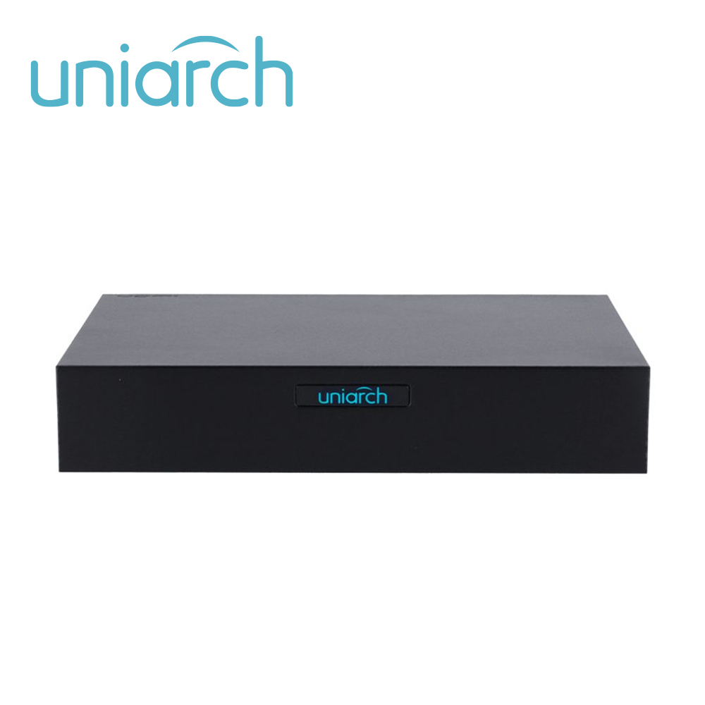 DVR PENTAHIBRIDO UNIARCH XVR-104F / 6 CANALES DE VIDEO / 4 CANALES ANALOGICOS (2 MP LITE) / 2 CANALES IP (6 MP) / SALIDA SIMULTANEA HDMI / VGA / 1 DISCO DURO DE 6 TB / 12 VCD / AUDIO SOBRE COAXIAL (SOLO EN TVI)