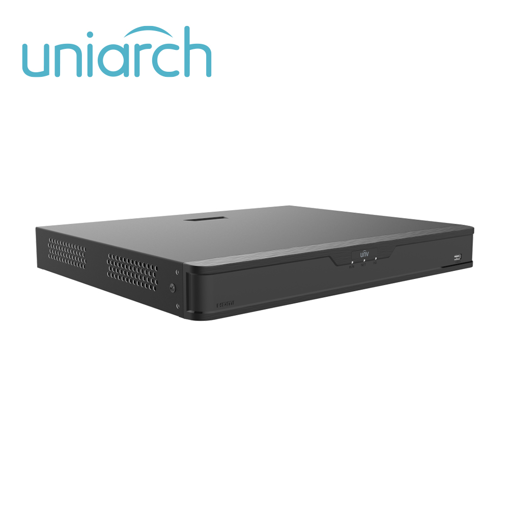 DVR Uniarch Xvr302-32q3 / 36 Canales / 8MP Lite / H 265 / 32 Canales Analogicos / 4 Canales IP / Salida Simultanea HDMI / VGA / 2 Discos Duros De 8 TB C/u ( Total 16 Tb) / Rs485 / Alarma 4 Entradas / 1 Salida / Audio Sobre Coaxial Solo Con Camaras Uniarch (protocolo Uniview Cvi) / 12 Vcd.