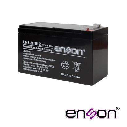 BATERIA DE RESPALDO ENSON ENS-BT912 12VDC 9A BASE PLOMO-ACIDO PARA FUENTES DE PODER Y SISTEMAS DE RESPALDO