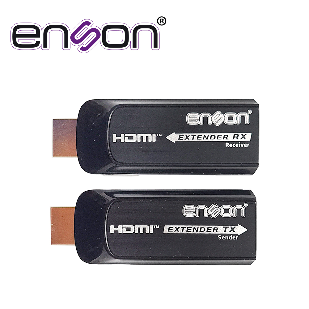 EXTENSOR HDMI ENSON ENS-HDMIE50 HASTA 50MTS DE TRANSMISION FULL HD 1080P@60HZ POR CABLE UTP CAT6/CAT6A/CAT7 DISEÑO MINIMALISTA