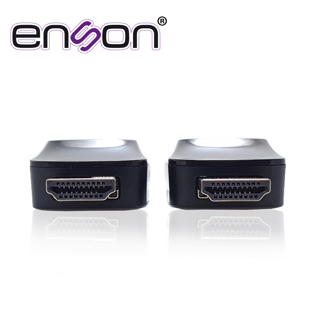 EXTENSOR HDMI ENSON ENS-HDMIE50 HASTA 50MTS DE TRANSMISION FULL HD 1080P@60HZ POR CABLE UTP CAT6/CAT6A/CAT7 DISEÑO MINIMALISTA