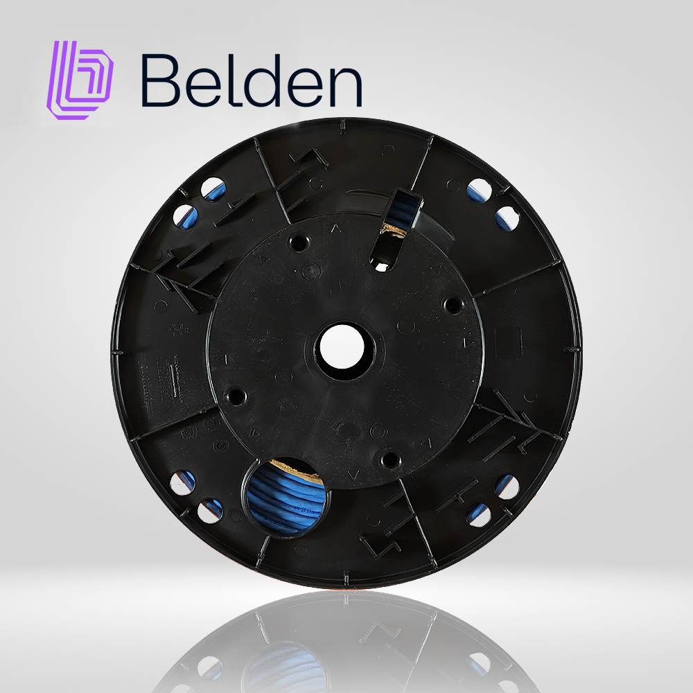 Cable UTP Cat6a Belden 10GXW12 0061000 / Interior / Azul / 500MHZ / 4 Pares / 23 Awg / Forro Pvc / Cmr / Certificable / Bobina / 1,000 Pies 305 Metros