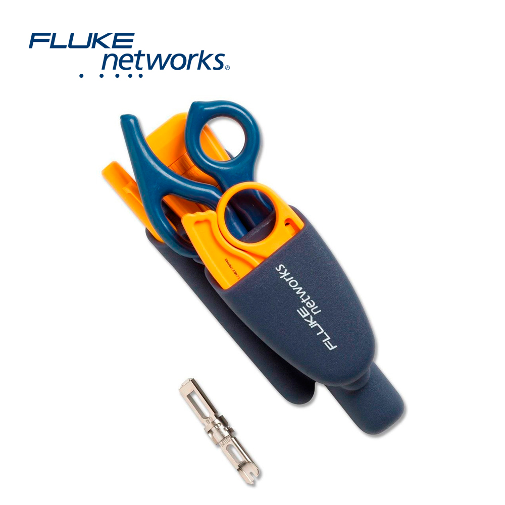 KIT DE HERRAMIENTAS PRO-TOOL KIT IS40 FLUKE NETWORKS 11291000 IDEAL PARA INSTALACIONES PROFESIONALES DE REDES Y TELECOMUNICACIONES INCLUYE HERRAMIENTA DE IMPACTO D-SNIPS PELADOR DE CABLE CUCHILLA EVERSHARP 66/100 