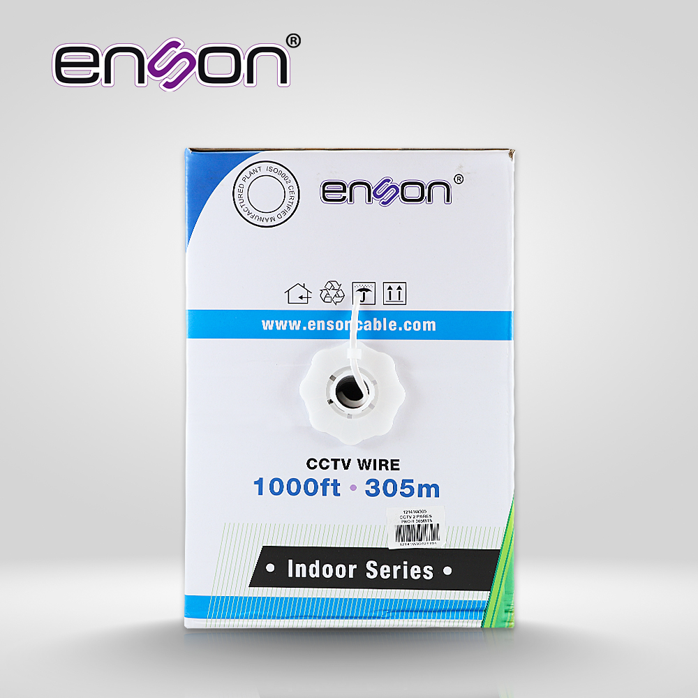 CABLE UTP ENSON 12141W305 4C/24 COLOR BLANCO SERIE PRO-II 100% COBRE IDEAL PARA INSTALACIONES DE CCTV ANALOGICO (VIDEO Y ALIMENTACION) NO RECOMENDADO PARA SU USO EN VIDEO IP NI SOLUCIONES DE REDES, INSTALACION EN INTERIORES **SOLO CUENTA CON 2 PARES