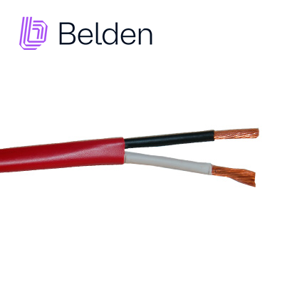 Cable De Seguridad Y Sonido Belden 5000UE 0021000 / Interior / Rojo / 2 Conductores / 12 Awg / Multifilar / Forro Pvc / Cmr - Cl3r - Fplr / No Blindado / Bobina / 1,000 Pies 305 Metros