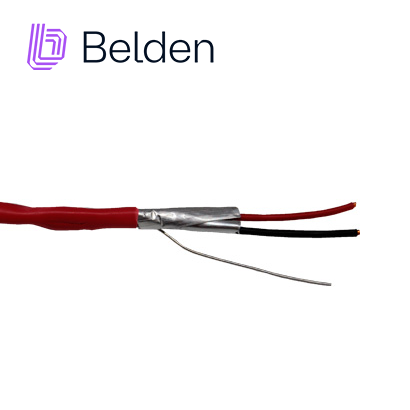 Cable De Alarma Contra Incendios Belden 5320FL 002U1000 / Interior / Rojo / 2 Conductores / 18 Awg / Solido / Forro Pvc / Cmr - Fplr / Blindado / En Caja / 1,000 Pies 305 Metros