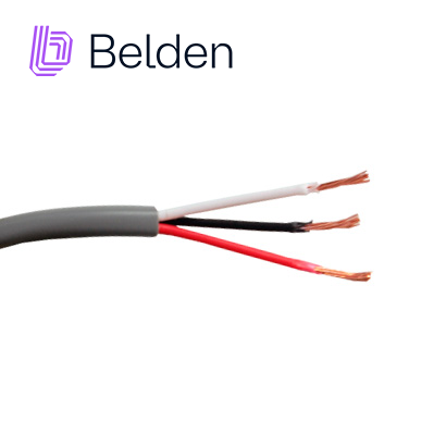 Cable De Audio Comercial Y Seguridad Belden 5501UE 0081000 / Interior / Gris / 3 Conductores / 22 Awg / Multifilar / Forro Pvc / Cmr / Bobina / 1,000 Pies 305 Metros