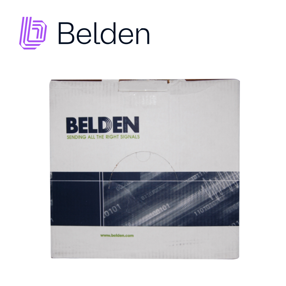 CABLE DE SEGURIDAD Y SONIDO BELDEN 5504UE 009U1000 / INTERIOR / BLANCO / 6 CONDUCTORES / 22 AWG / MULTIFILAR / FORRO PVC / CMR / EN CAJA / 1,000 PIES 305 METROS