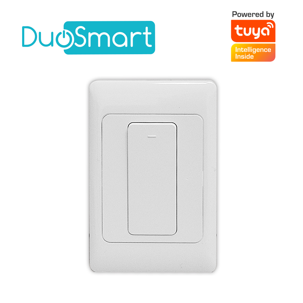 SWITCH APAGADOR WIFI 2.4 GHZ DUOSMART A10  DE 1 UNIDAD COMPATIBLE CON ALEXA Y GOOGLE HOME CON TEMPORIZADORES COMPATIBLE CON ESCENAS DE AUTOMATIZACION EN CONJUNTO CON OTROS DISPOSITIVOS