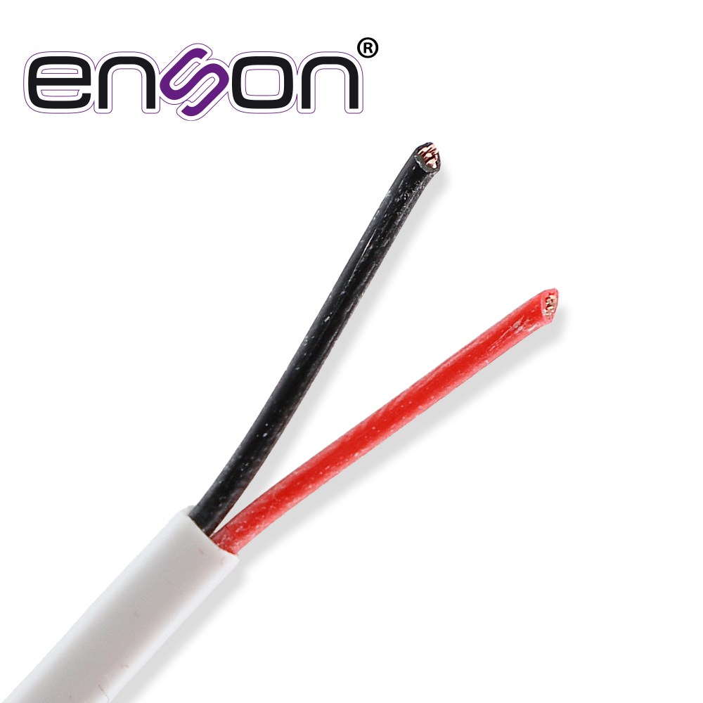 Cable De Alarma Enson 33201W100 Serie Pro-ii Multifilar 2C/22 Awg Bobina De 100 Metros Forro Pvc Color Blanco Para Uso Interior Diseñado Para Conexiones De Sistemas De Alarma