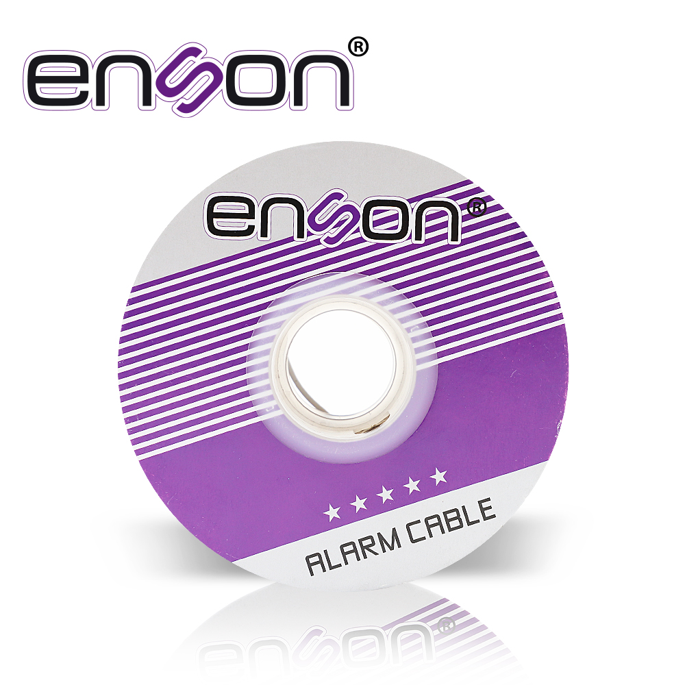 Cable De Alarma Enson 33201W100 Serie Pro-ii Multifilar 2C/22 Awg Bobina De 100 Metros Forro Pvc Color Blanco Para Uso Interior Diseñado Para Conexiones De Sistemas De Alarma