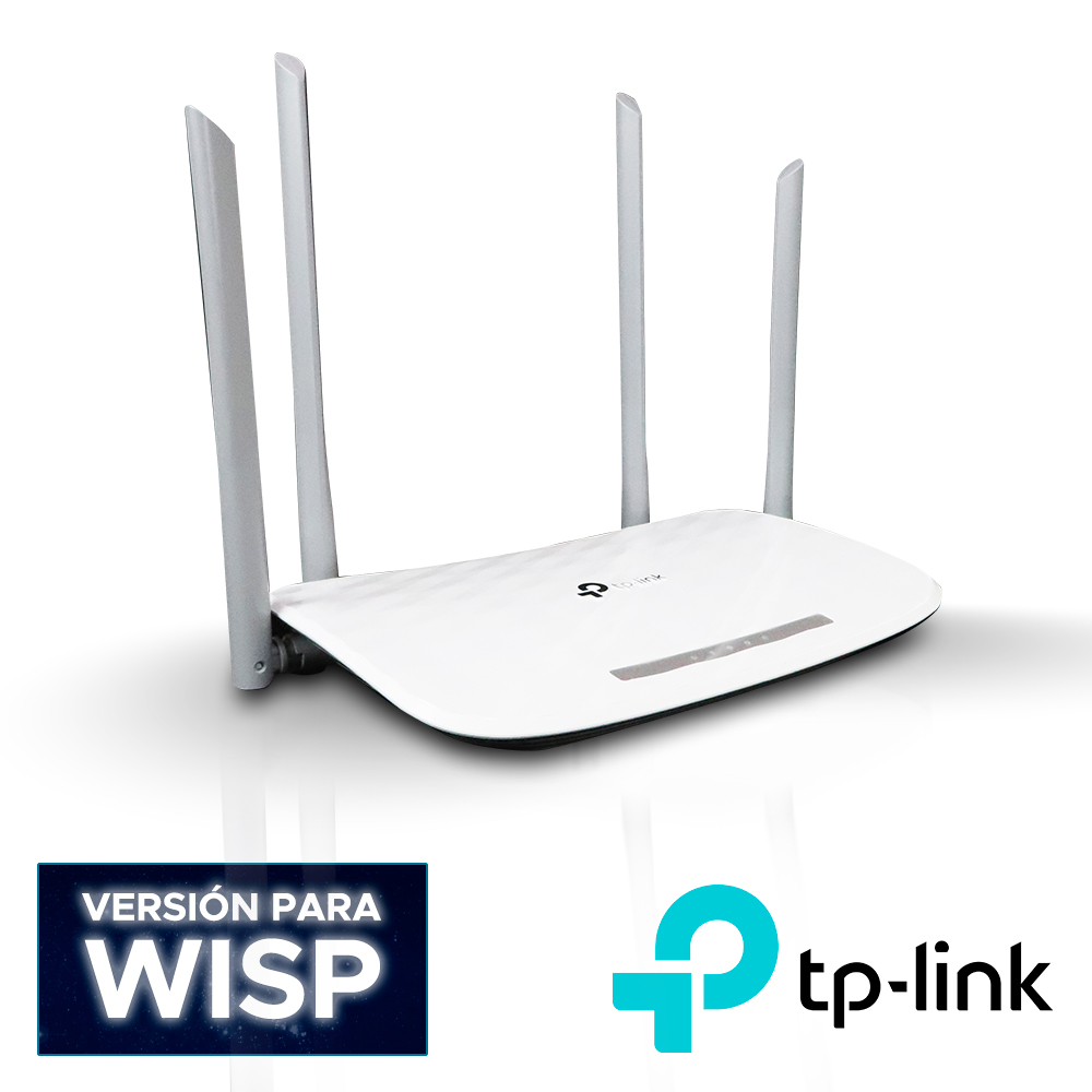 ROUTER INALAMBRICO TP-LINK ARCHER C20 (W) VELOCIDAD DE TRANSMISIÓN INALÁMBRICA 750 MBPS ADMITE 4 MODOS DE OPERACIÓN  ENRUTADOR, PUNTO DE ACCESO, EXTENSOR DE RANGO, WISP. SEÑAL OMNIDIRECCIONAL ESTABLE Y COBERTURA SUPERIOR 1 PUERTO WAN 10/100 MBPS 4 PUERTOS LAN 10/100 MBPS FRECUENCIA 2.4 Y 5 GHZ 3 ANTENAS FIJAS ADMINISTRACIÓN APP TETHER, WEB USO INTERIOR