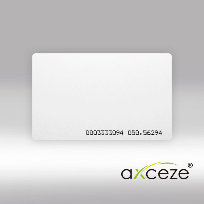 TARJETA DE PROXIMIDAD AX-IDC DELGADA CON CODIGO IMPRESO FRECUENCIA DE 125KHZ COMPATIBLE CON EQUIPOS ID