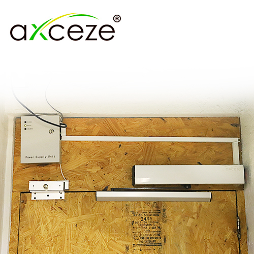 BRAZO AUTOMATICO ABREPUERTA BATIENTE AXCEZE MODELO AX-PULLBAR IDEAL PARA PUERTAS DE METAL O MADERA CON MARCO APERTURA HACIA ADENTRO