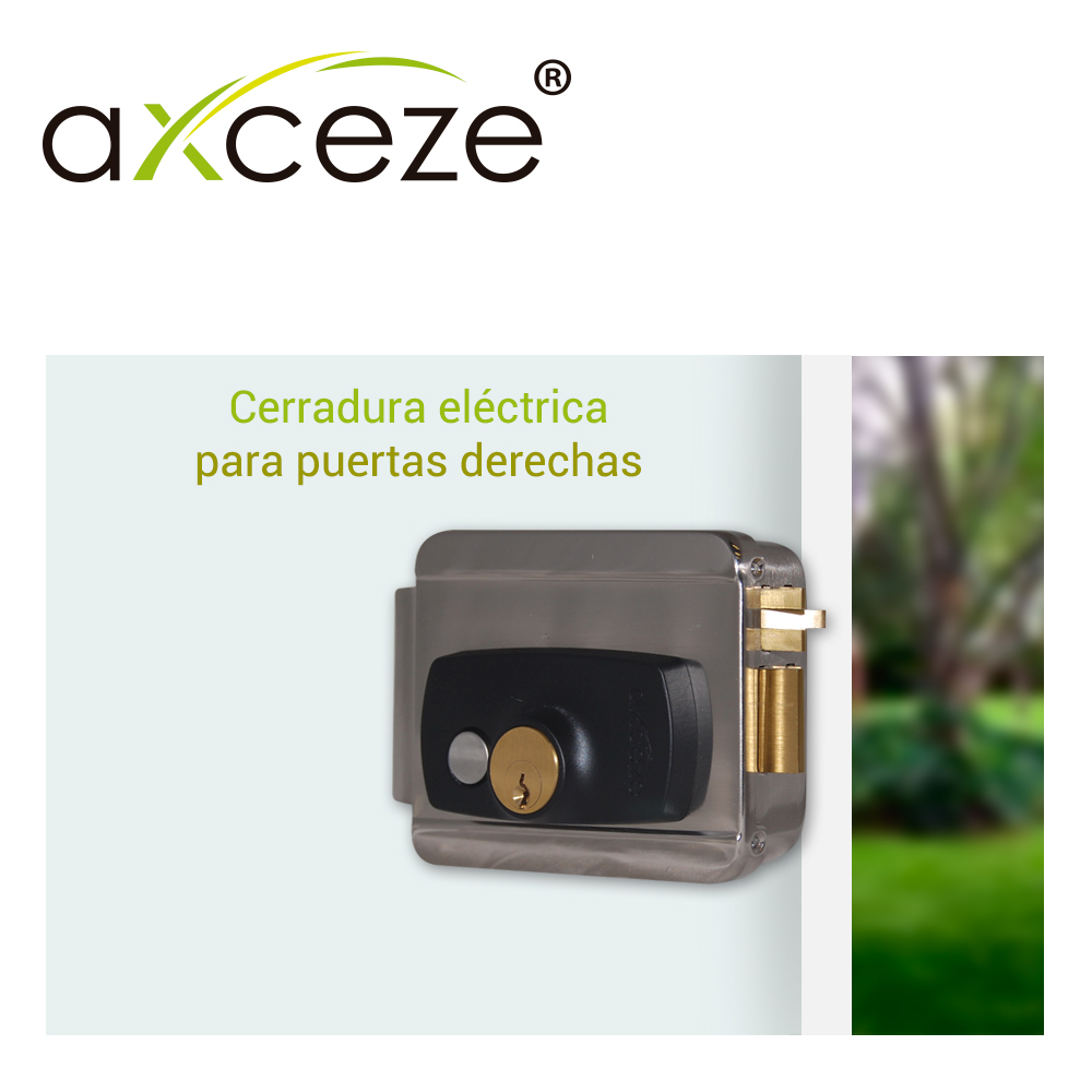 CERRADURA ELECTRICA DE SOBREPONER PARA PUERTAS DERECHAS AXCEZE AX-SLOCK PARA PUERTAS CON APERTURA INTERNA
