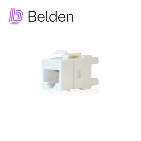 CONECTOR MODULAR JACK CAT6+ RJ45 BELDEN AX101320 / KEYCONNECT / INTERIOR / BLANCO / PIEZA