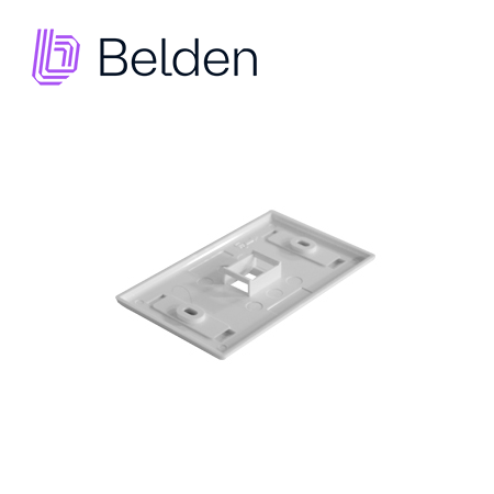 PLACA DE PARED (FACEPLATE) BELDEN AX102660 / INTERIOR / BLANCO /1 PUERTO / PIEZA