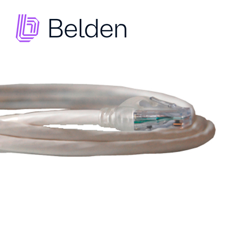Patchcord UTP Cat5e Belden C501109004 Forro Pvc Blanco Cmr-riser 4 Pares Calibre Conductor 24 Awg 100% Cobre Uso Interior Partes Relacionadas:conectores Modulares Cat5e Patch Panel Cat5e Longitud 4 Pies 1.2 Metros