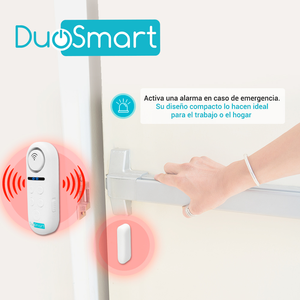 SENSOR MAGNETICO WIFI 2.4 GHZ DUOSMART C60 CON SIRENA INCLUIDA 2 MODOS DE OPERACION 2 SONIDOS DE NOTIFICACION COMPATIBLE CON ESCENAS EN APP Y EN ASISTENTES VIRTUALES ALEXA Y GOOGLE HOME **NO ACEPTA DISPOSITIVOS ADICIONALES**
