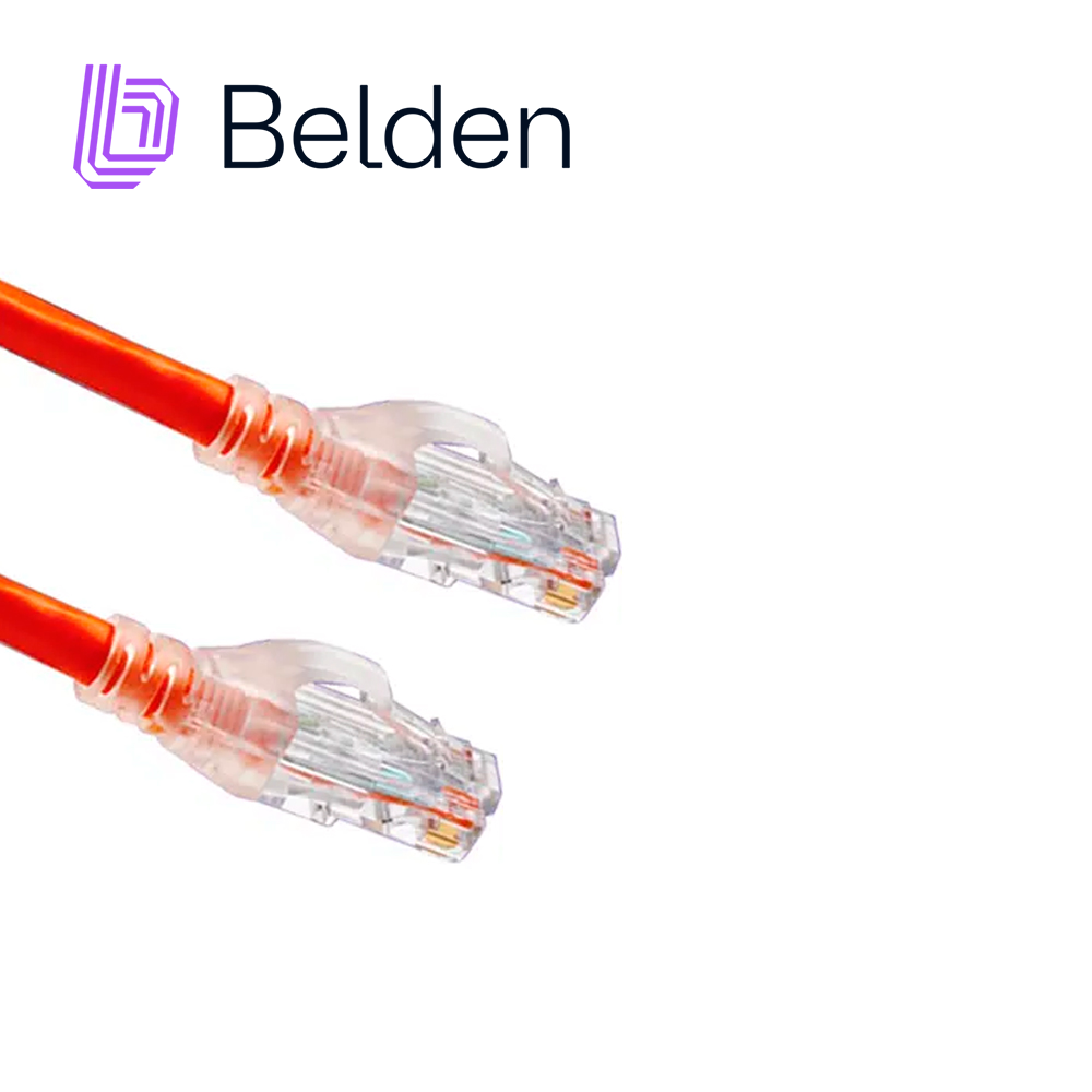 PATCHCORD UTP CAT6 BELDEN C601102007 FORRO PVC ROJO CMR-RISER 4 PARES CALIIBRE CONDUCTOR 24 AWG 100% COBRE USO INTERIOR PARTES RELACIONADAS: CONECTORES MODULARES CAT6 PATCH PANEL CAT6 LONGITUD 7 PIES 2.1 METROS 
