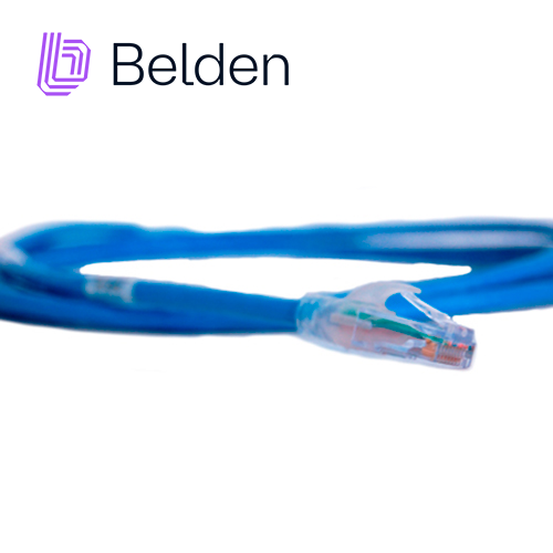 PATCH CORD UTP CAT6+ BELDEN C601106007 /  INTERIOR / AZUL / 4 PARES / 24 AWG / FORRO PVC / CMR / 7 PIES 2.1 METROS