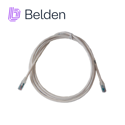 PATCH CORD UTP CAT6A BELDEN CA21109010 / INTERIOR / BLANCO / 4 PARES / 24 AWG / FORRO PVC / CMR / 10 PIES 3 METROS