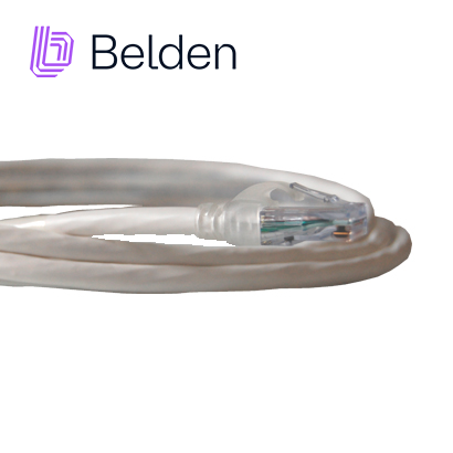 Patch Cord UTP Cat6a Belden Ca21109010 / Interior / Blanco / 4 Pares / 24 Awg / Forro Pvc / Cmr / 10 Pies 3 Metros