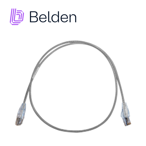 PATCH CORD UTP CAT6A BELDEN CAD1108003 FORRO PVC GRIS CMR-RISER 4 PARES CALIBRE CONDUCTOR 28 AWG DIAMETRO REDUCIDO COBRE ESTAÑADO MULTIFILAR USO INTERIOR PARTES RELACIONADAS:CONECTORES MODULARES CAT6A PATCH PANEL CAT6A LONGITUD 3 PIES 90 CENTIMETROS