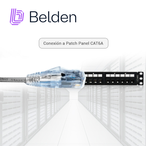 Patch Cord UTP Cat6a Belden Cad1108003 Forro Pvc Gris Cmr-riser 4 Pares Calibre Conductor 28 Awg Diametro Reducido Cobre Estañado Multifilar Uso Interior Partes Relacionadas:conectores Modulares Cat6a Patch Panel Cat6a Longitud 3 Pies 90 Centimetros