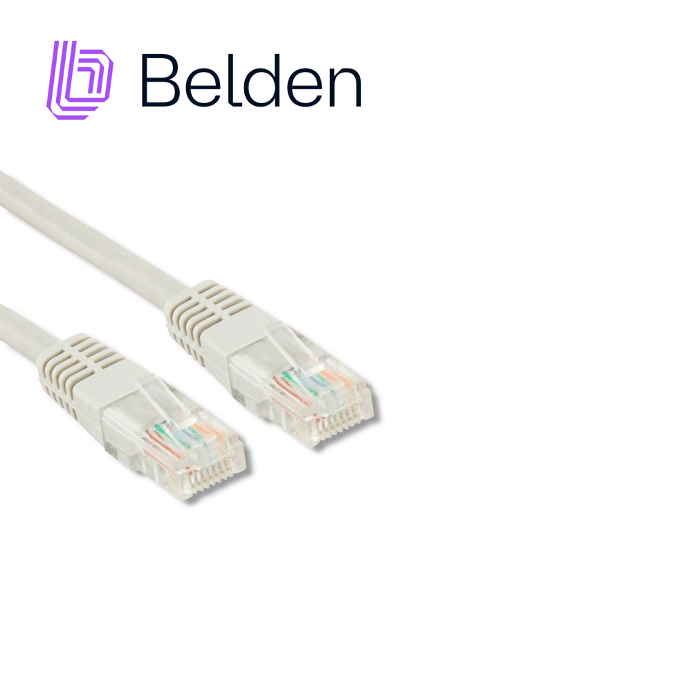 PATCH CORD DIAMETRO REDUCIDO UTP CAT6A BELDEN CAD1109004 / INTERIOR / BLANCO / 4 PARES / 28 AWG / FORRO PVC / CMR / 4 PIES 1.2 METROS