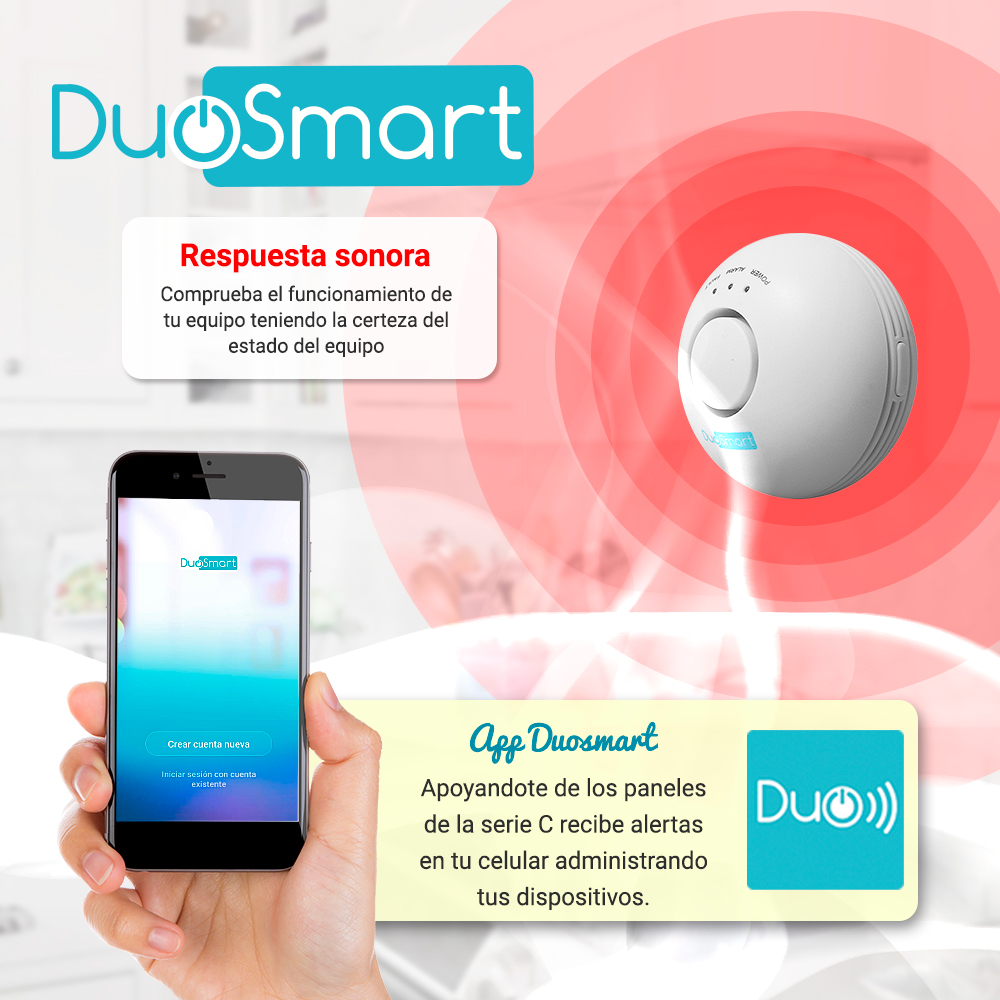 Detector De Gas Rf Serie C Duosmart Cgd1 **compatible Con Paneles B20 C10 C20 Y C30*