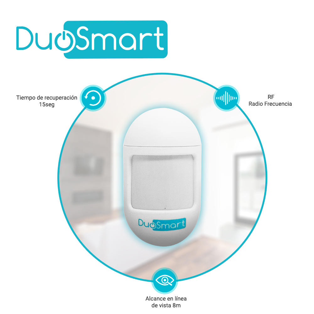 Sensor Movimiento Pir Rf Serie C Duosmart Cpir1 **compatible Con Paneles B20 C10 C20 Y C30**