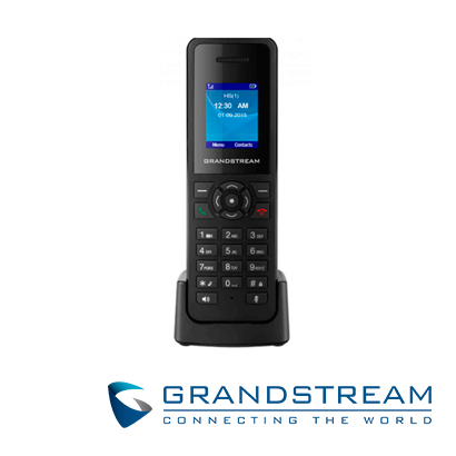TELEFONO IP INALAMBRICO DECT GRANDSTREAM DP720 / 20 LINEAS / 20 CUENTAS SIP / CONFERENCIA 3 VIAS COMPATIBLE BASE DP750/DP752 / PANTALLA A COLOR 1.8 PULGADAS / VOZ FULL HD /  250 HRS EN ESPERA / INCLUYE 2 BATERIAS