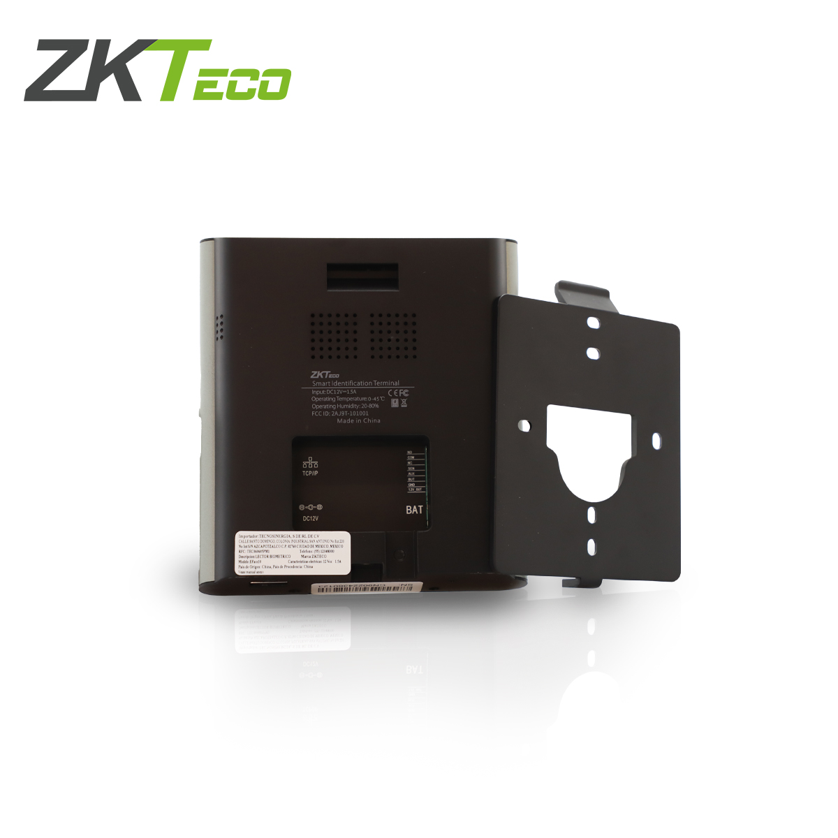 Terminal De Acceso Y Asistencia Con Reconocimiento Facial Y Contraseña Eface10 Zkteco Pantalla De 4.3 Pulgadas 500 Rostros/ 150,000 Eventos Salida De Relevador Acepta Boton Tcp/ip Adms Compatible Con Biotime Pro Y Bioaccess Ivs Modulo De Asistencia