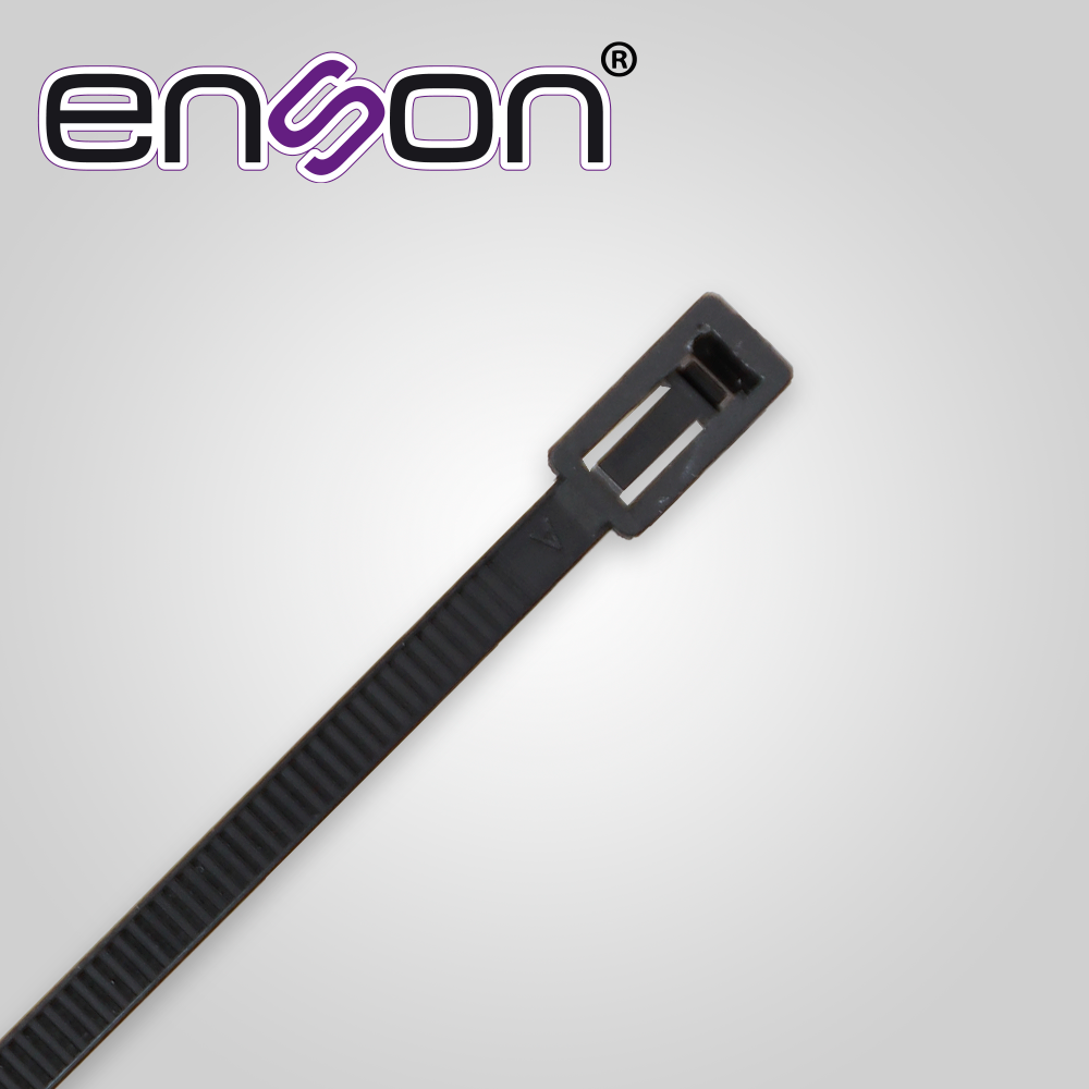 Cincho De Nylon Reutilizable Enson Ens-chr200 4.8 X 200MM De Longitud Fuerza De Tension De Hasta 18 Kgs 
