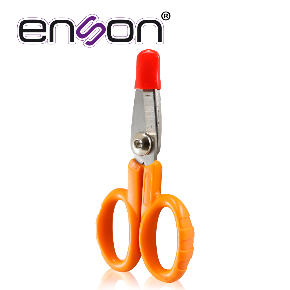 TIJERAS PARA CORTE DE KEVLAR EN CABLES DE FIBRA OPTICA ENSON ENS-FOKC HOJA DE ACERO 