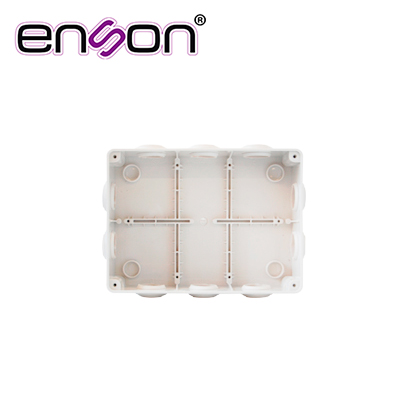 CAJA DE PLASTICO ENSON ENS-PCB1419 140X190X70 MM CON SELLO DE GOMA GRADO DE PROTECCION IP55 MULTIPLES CONEXIONES A TUBERIA DE 1 PULGADA