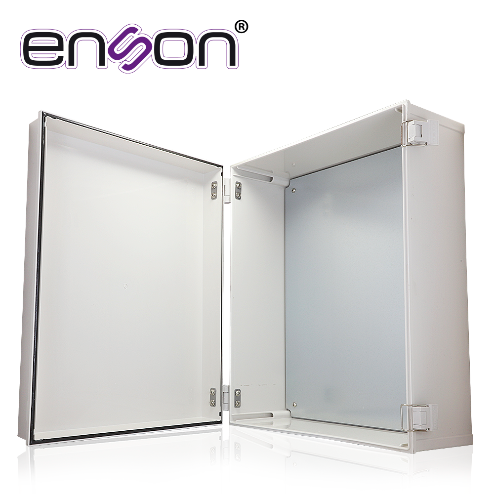 GABINETE TIPO NEMA ENSON ENS-PCE4050 DE POLYESTER 500X400X200MM IP66 / NEMA4 IDEAL PARA INSTALACION Y RESGUARDO DE EQUIPOS ELECTRONICOS EN INTEMPERIE