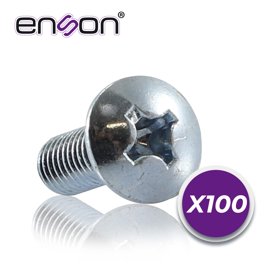 Kit De Tornillos Y Tuercas Enjauladas Enson Ens-rt100 100PZA Compatibles Con Racks Y Gabinetes De La Marca Enson Belden Y Gabinetes De La Marca Jaguar