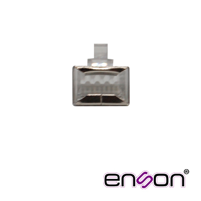 Conector Plug Srj45 Blindado CAT6 Enson Ens-srj45-cat6 Para Cable UTP Blindado Ponchado Tradicional