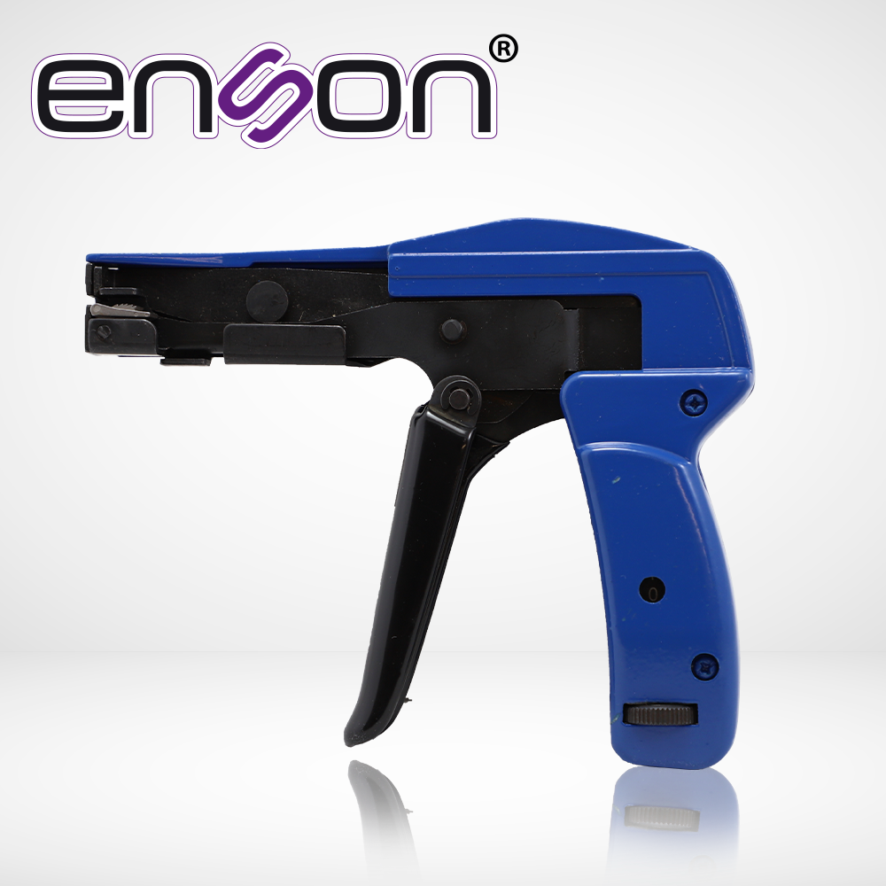 Pistola Tensora Y Cortadora Para Cincho De Nylon Enson Ens-tgun Soporta Cinchos De 2.4 A 4.8MM De Ancho 