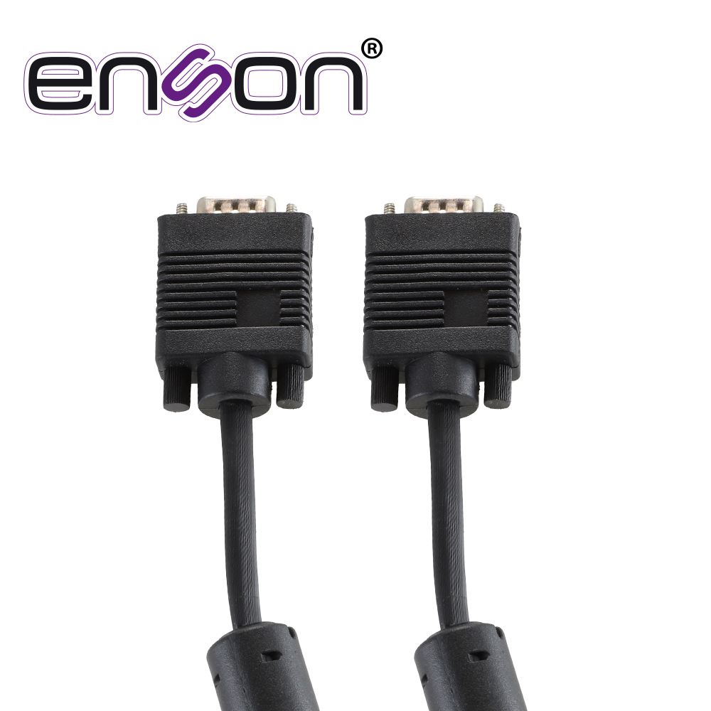 CABLE DE VIDEO VGA ENSON ENS-VGACB2 1.8MT MACHO-MACHO RECOMENDADO PARA SISTEMAS DE VIDEO VIGILANCIA