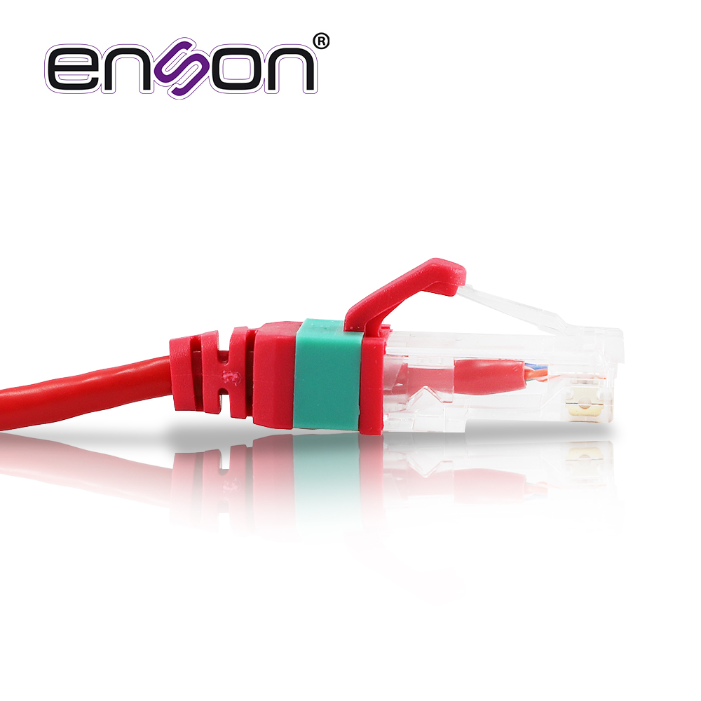 PATCHCORD RJ45 ENSON EPRO-6PC90-RD DE 90CM CAT6 COLOR ROJO ULTRADELGADO IDEAL PARA TERMINADOS EN PATCHPANEL DE ALTA DENSIDAD