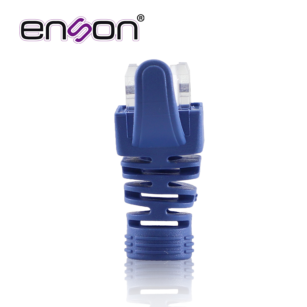 BOTA PARA CABLE UTP ENSON EPRO-BOOT-BL COLOR AZUL IDEAL PARA EL TERMINADO Y CUIDADO DEL REMATADO, COMPATIBLE CON CAT5E/6/6A Y CON PLUGS ENSON EPRO-PLUG