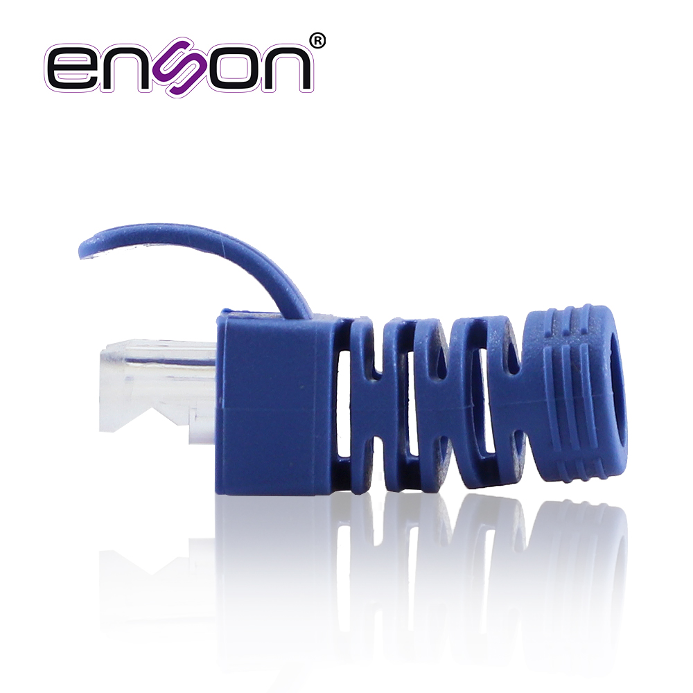 BOTA PARA CABLE UTP ENSON EPRO-BOOT-BL COLOR AZUL IDEAL PARA EL TERMINADO Y CUIDADO DEL REMATADO, COMPATIBLE CON CAT5E/6/6A Y CON PLUGS ENSON EPRO-PLUG