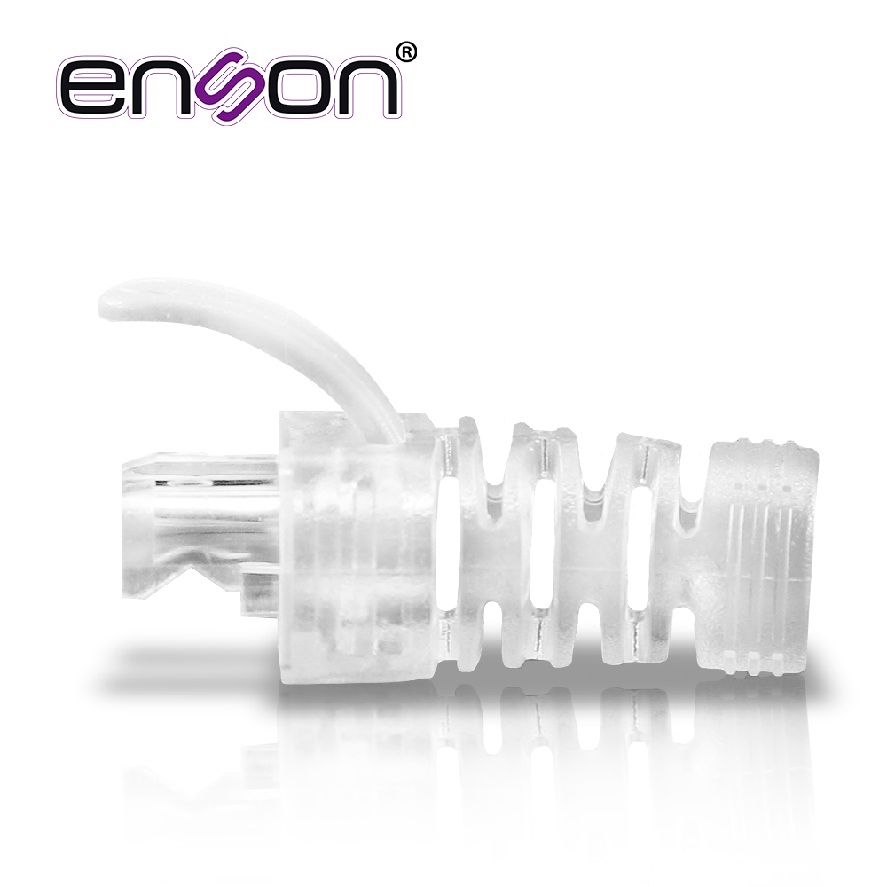 Bota Para Cable UTP Enson Epro-boot-cl Transparente Ideal Para El Terminado Y Cuidado Del Rematado, Compatible Con Cat5e/6/6a Y Con Plugs Enson Epro-plug