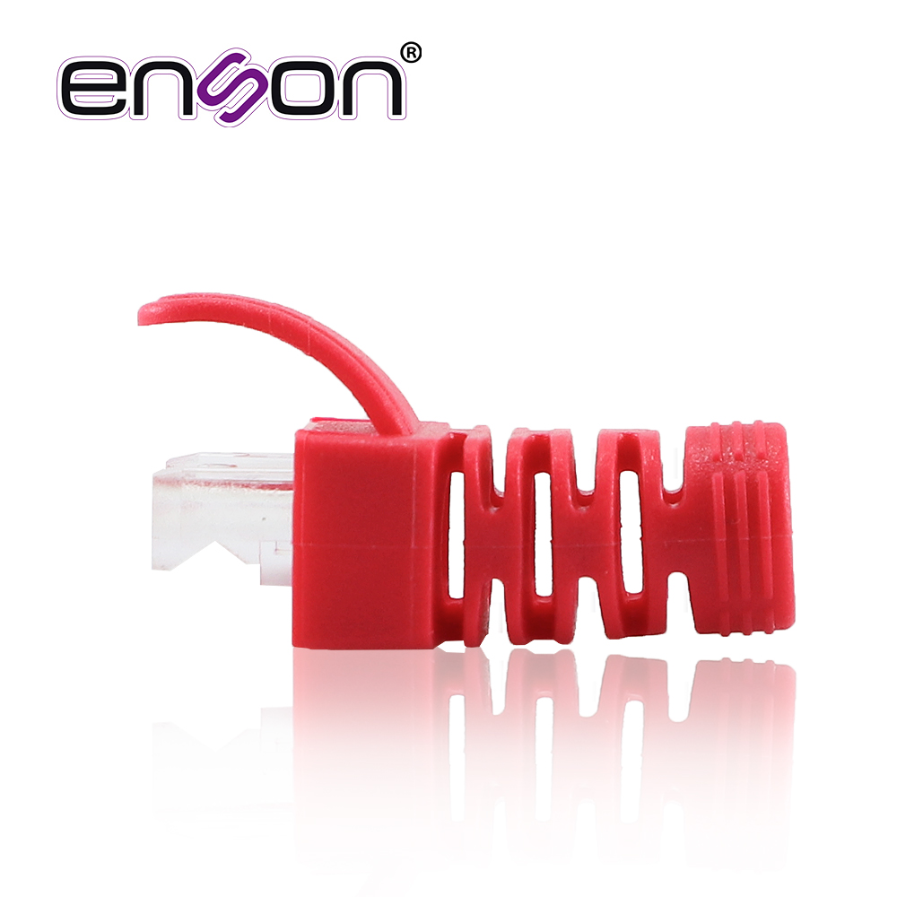 Bota Para Cable UTP Enson Epro-boot-rd Color Rojo Ideal Para El Terminado Y Cuidado Del Rematado, Compatible Con Cat5e/6/6a Y Con Plugs Enson Epro-plug