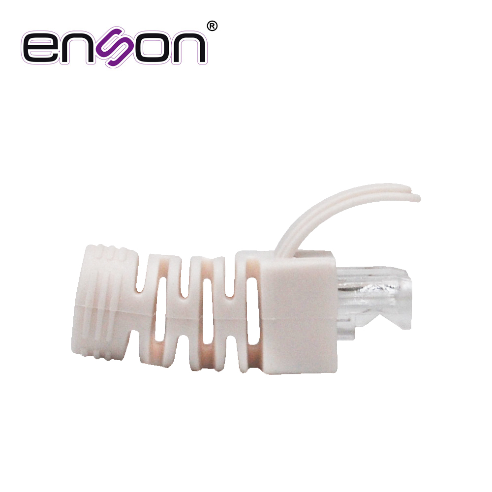 Bota Para Cable UTP Enson Epro-boot-wh Color Blanco Ideal Para El Terminado Y Cuidado Del Rematado, Compatible Con Cat5e/6/6a Y Con Plugs Enson Epro-plug