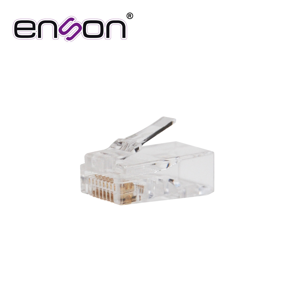 Plug Facil Ponchado Enson Epro-plug5e-50 Bote De 50 Pzs Para Cable UTP Cat5e Con Sistema De Paso De Cables Passtru Que Facilita El Ponchado De Cable UTP Ya Que Se Puede Identificar Errores De Manera Mas Facil, Requiere Uso De Pinzas Epro-plugtool