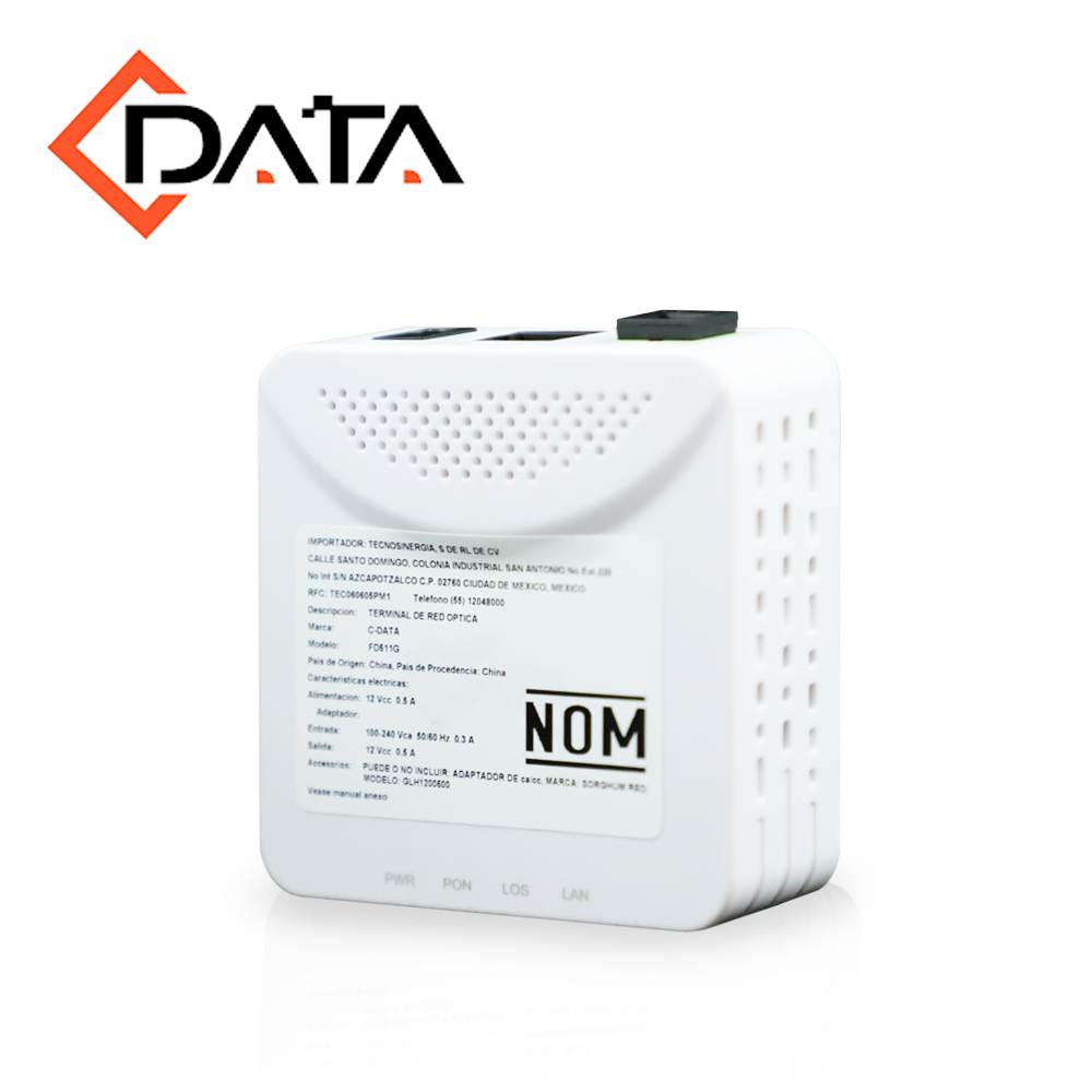 GPON Ont-onu C-data Fd511g / 1 Puerto GPON Sc-apc / 1 Puerto Gigabit Ethernet / Alimentacion 12VDC / Downstream 2.48GBPS / Upstream 1.24GBPS / Hogar Y Oficina (para Escritorio).